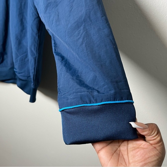 AT&T Employee Men Jacket Large Blue Windbreaker Uniform Full Zip Coat - Picture 6 of 12